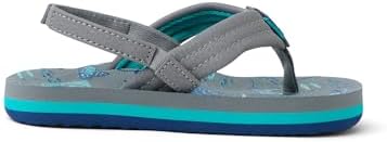 REEF Boys ToddlerLittle Kid Ahi Beach Flip Flop, Soft Cushion Footbed, Water Friendly Grey Stingray