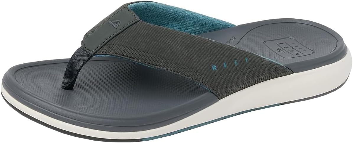 Reef Men's Cushion Norte Flip Flop Sandal Grey-blue-off White