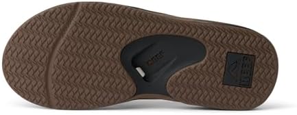 REEF Mens Sandals, Fanning Black and Tan