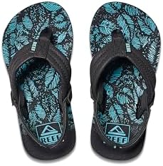 REEF Boys ToddlerLittle Kid Ahi Beach Flip Flop, Soft Cushion Footbed, Water Friendly Aquifer Palm