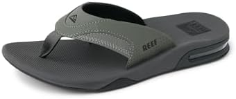 REEF Mens Sandals, Fanning GreyBlack