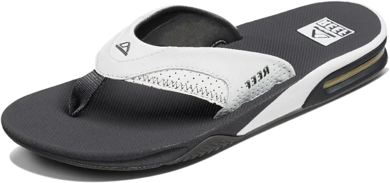 REEF Mens Sandals, Fanning GreyWhite