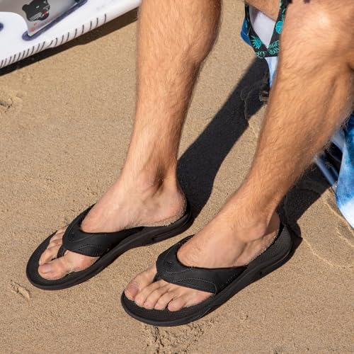 REEF Mens Sandals, Fanning GreyWhite