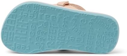 REEF Girls ToddlerLittle Kid Ahi Beach Flip Flop, Soft Cushion Footbed, Water Friendly Peach-blue Animal