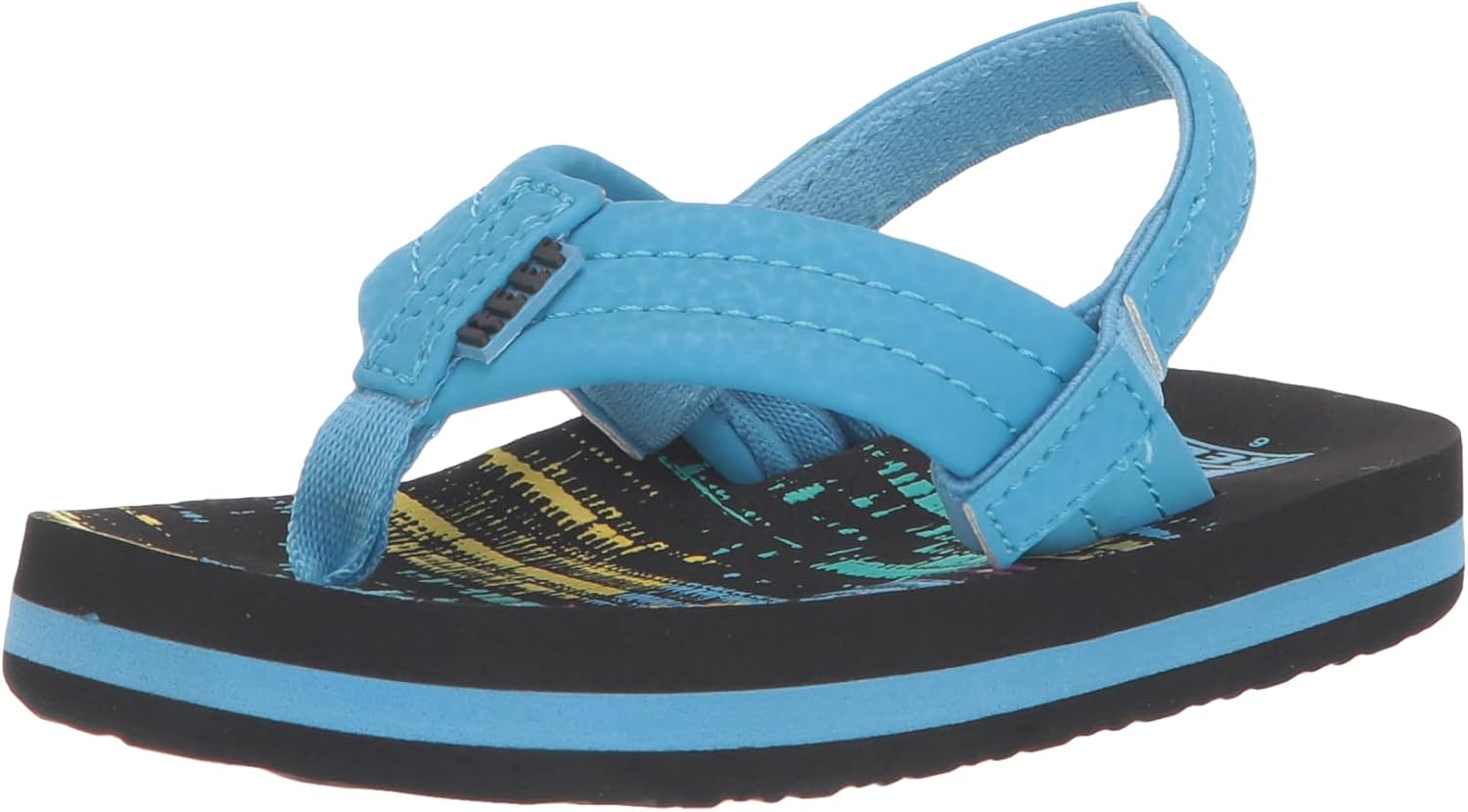 REEF Boys ToddlerLittle Kid Ahi Beach Flip Flop, Soft Cushion Footbed, Water Friendly 80's Tread