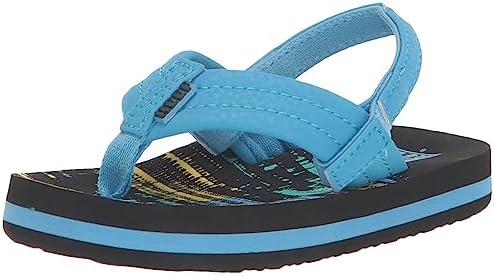 REEF Boys ToddlerLittle Kid Ahi Beach Flip Flop, Soft Cushion Footbed, Water Friendly 80's Tread