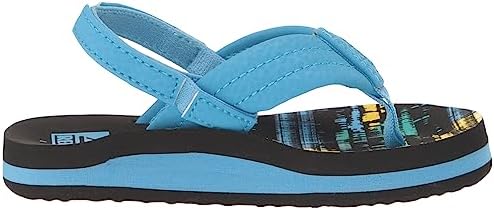 REEF Boys ToddlerLittle Kid Ahi Beach Flip Flop, Soft Cushion Footbed, Water Friendly 80's Tread