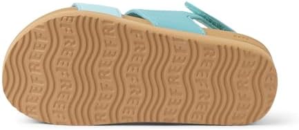 REEF Girls ToddlerLittle Kid Water Vista Platform Sandal, Water Friendly, Adjustable Strap Aqua Haze