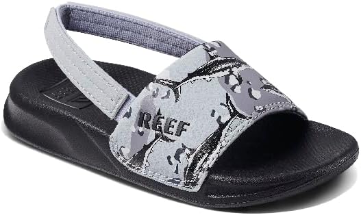 Reef Kids Little One Slide (InfantToddlerLittle Kid) Grey Camo Shark
