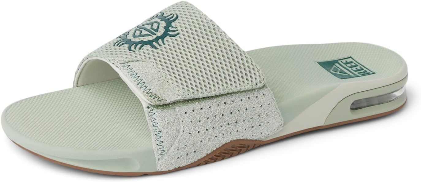 REEF Mens Fanning Slide | Bottle Opener Sandal Sage Sun