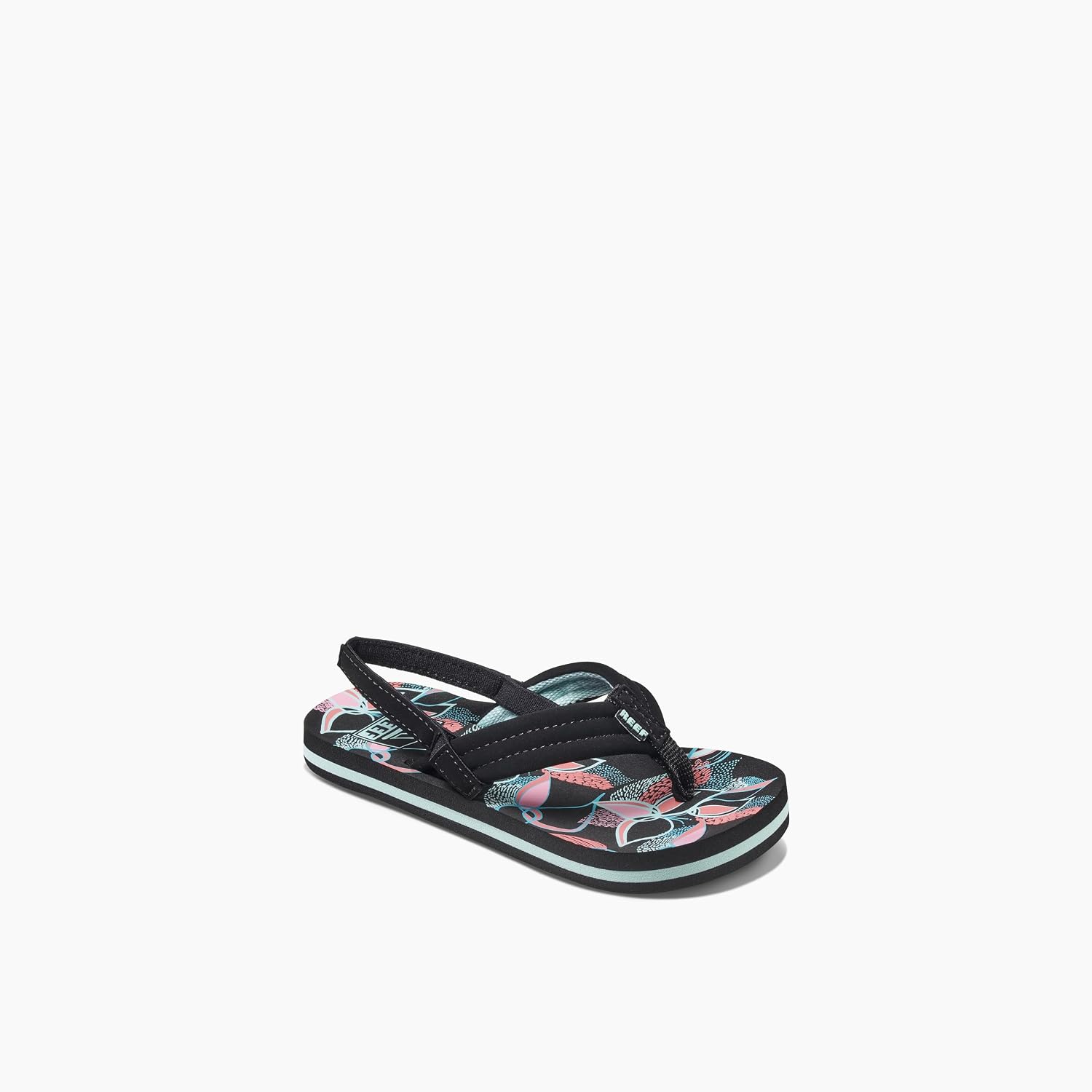 REEF Girls ToddlerLittle Kid Ahi Beach Flip Flop, Soft Cushion Footbed, Water Friendly Layered Floral