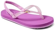 Reef Girls' Little Charming Backstrap Flip Flop Sandals Taffy