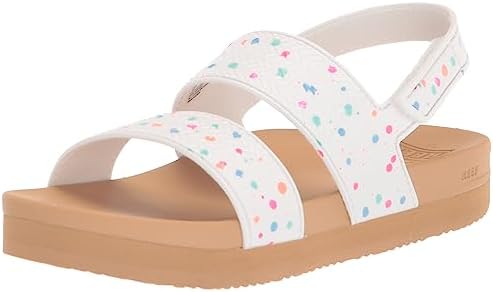 REEF Girls ToddlerLittle Kid Water Vista Platform Sandal, Water Friendly, Adjustable Strap Confetti