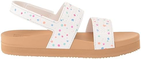 REEF Girls ToddlerLittle Kid Water Vista Platform Sandal, Water Friendly, Adjustable Strap Confetti