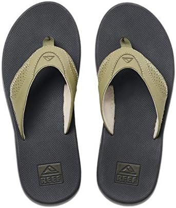 REEF Mens Sandals, Fanning Deep Olive
