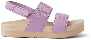 REEF Girls ToddlerLittle Kid Water Vista Platform Sandal, Water Friendly, Adjustable Strap Lavender
