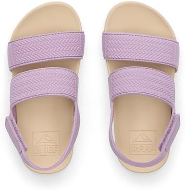 REEF Girls ToddlerLittle Kid Water Vista Platform Sandal, Water Friendly, Adjustable Strap Lavender