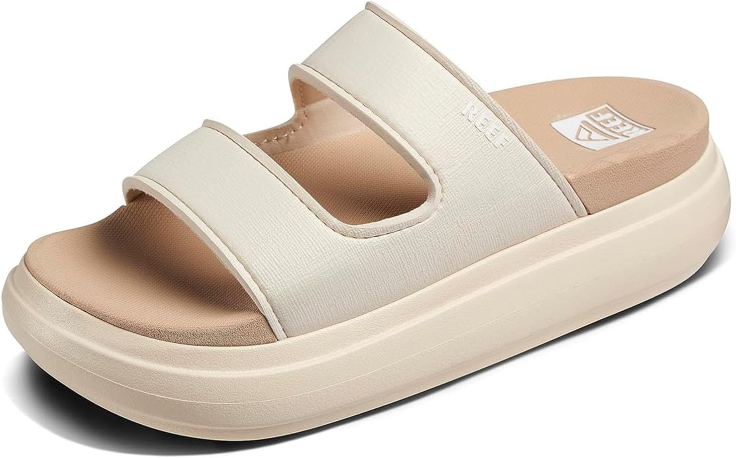 REEF Cushion Bondi 2 Bar Women's Slide Sandal, Lightweight and Supportive Footbed, Water Friendly Vintage-oasis