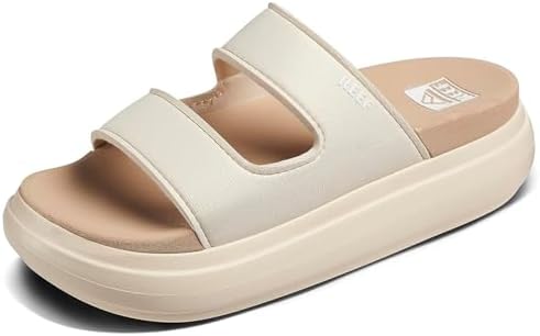 REEF Cushion Bondi 2 Bar Women's Slide Sandal, Lightweight and Supportive Footbed, Water Friendly Vintage-oasis