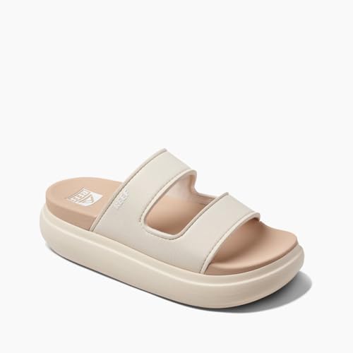 REEF Cushion Bondi 2 Bar Women's Slide Sandal, Lightweight and Supportive Footbed, Water Friendly Vintage-oasis