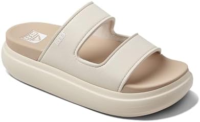 REEF Cushion Bondi 2 Bar Women's Slide Sandal, Lightweight and Supportive Footbed, Water Friendly Vintage-oasis