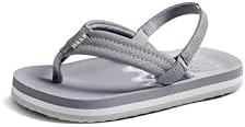 REEF Boys ToddlerLittle Kid Ahi Beach Flip Flop, Soft Cushion Footbed, Water Friendly Groovy Grey