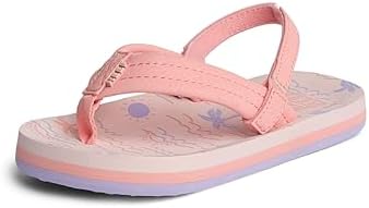 REEF Girls ToddlerLittle Kid Ahi Beach Flip Flop, Soft Cushion Footbed, Water Friendly Peachy Oasis