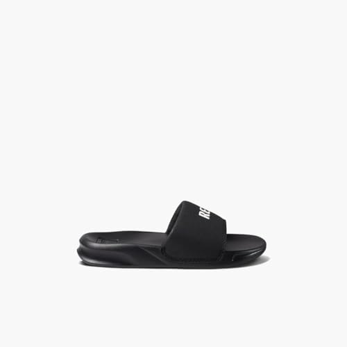 Reef Boys Kids One Slide Sandal Reef Black-white