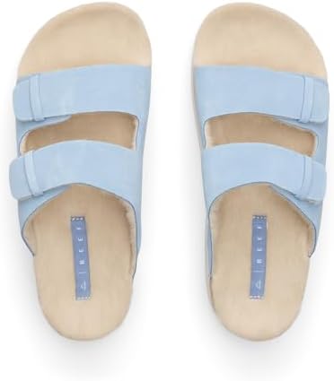REEF Women's Ojai Ciara Platform Slides Dusty Blue
