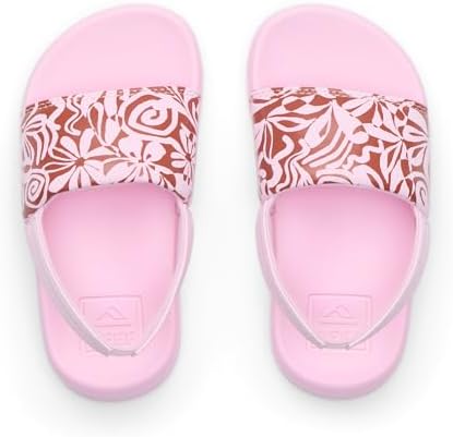 REEF Girls ToddlerLittle Kids One Slide Sandal Pink Modern Floral