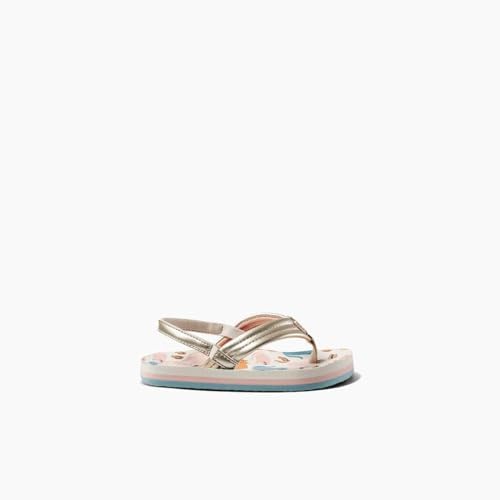 REEF Girls ToddlerLittle Kid Ahi Beach Flip Flop, Soft Cushion Footbed, Water Friendly Cool Cats
