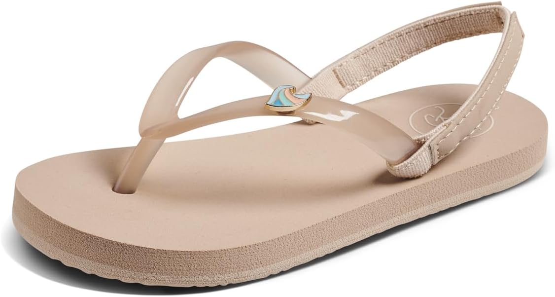 Reef Girls' Little Charming Backstrap Flip Flop Sandals Oasis