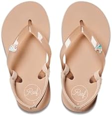 Reef Girls' Little Charming Backstrap Flip Flop Sandals Oasis
