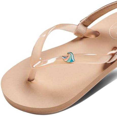 Reef Girls' Little Charming Backstrap Flip Flop Sandals Oasis