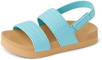 REEF Girls ToddlerLittle Kid Water Vista Platform Sandal, Water Friendly, Adjustable Strap Capri