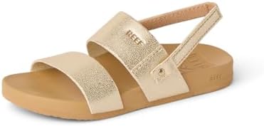 REEF Girls ToddlerLittle Kids Cushion Vista Sandal TanChampagne