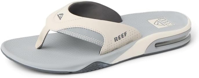 REEF Mens Sandals, Fanning LightGreyGreyBlue