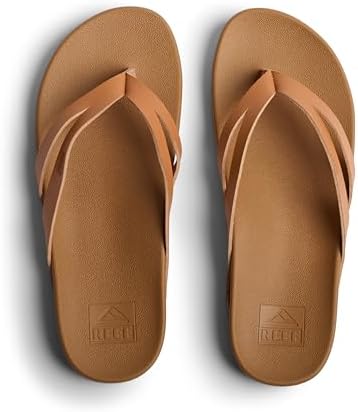 REEF Women's Sandals Cushion Spring Joy Flip Flops NaturalTan