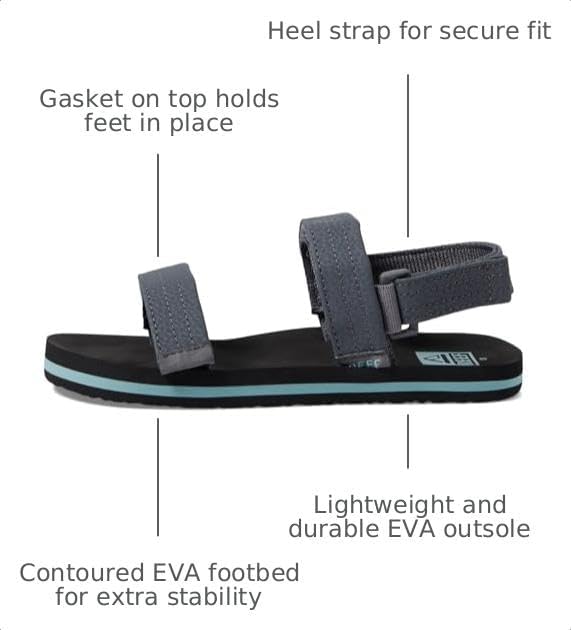 Reef Kids Kids Ahi Convertible (Little KidBig Kid) GreyAquifer