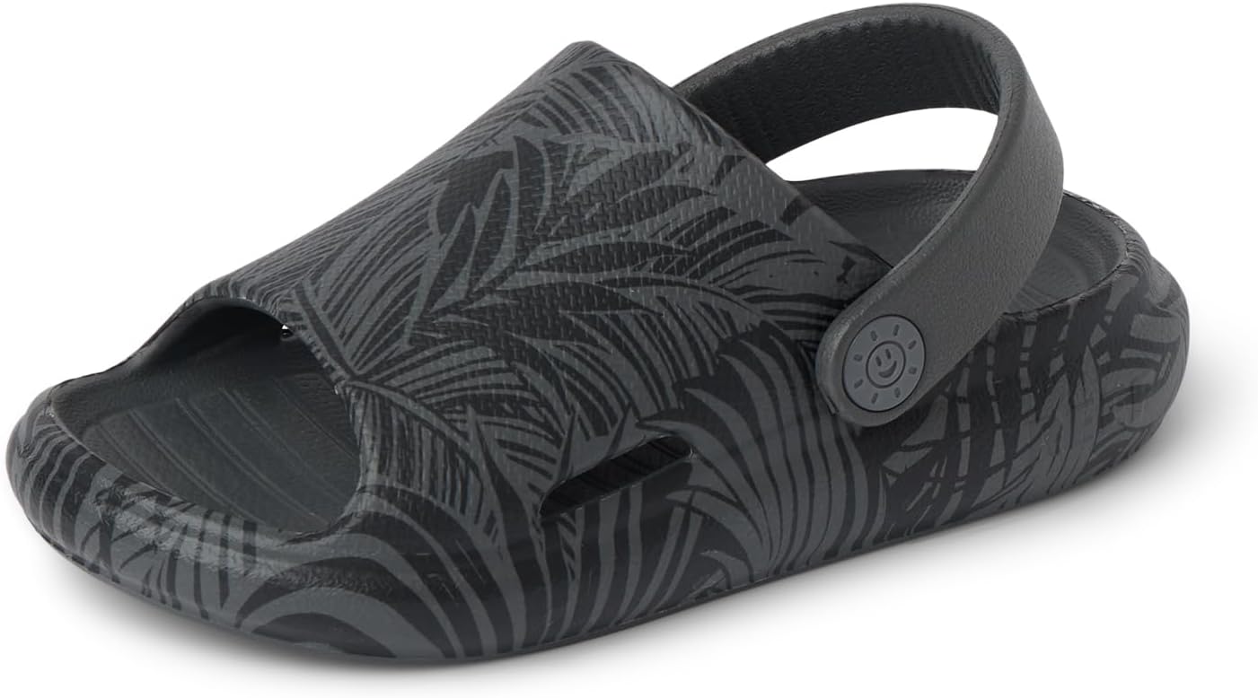 Reef Kids Little Rio Slide (Little Kid) BlackGrey Palm