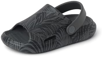Reef Kids Little Rio Slide (Little Kid) BlackGrey Palm