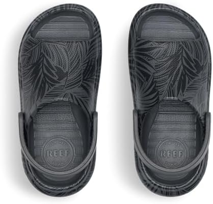 Reef Kids Little Rio Slide (Little Kid) BlackGrey Palm