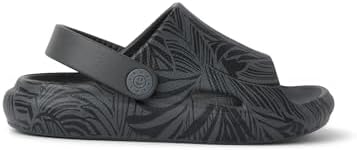 Reef Kids Little Rio Slide (Little Kid) BlackGrey Palm