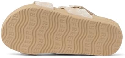 REEF Girls ToddlerLittle Kids Cushion Vista Sandal White FloralTan