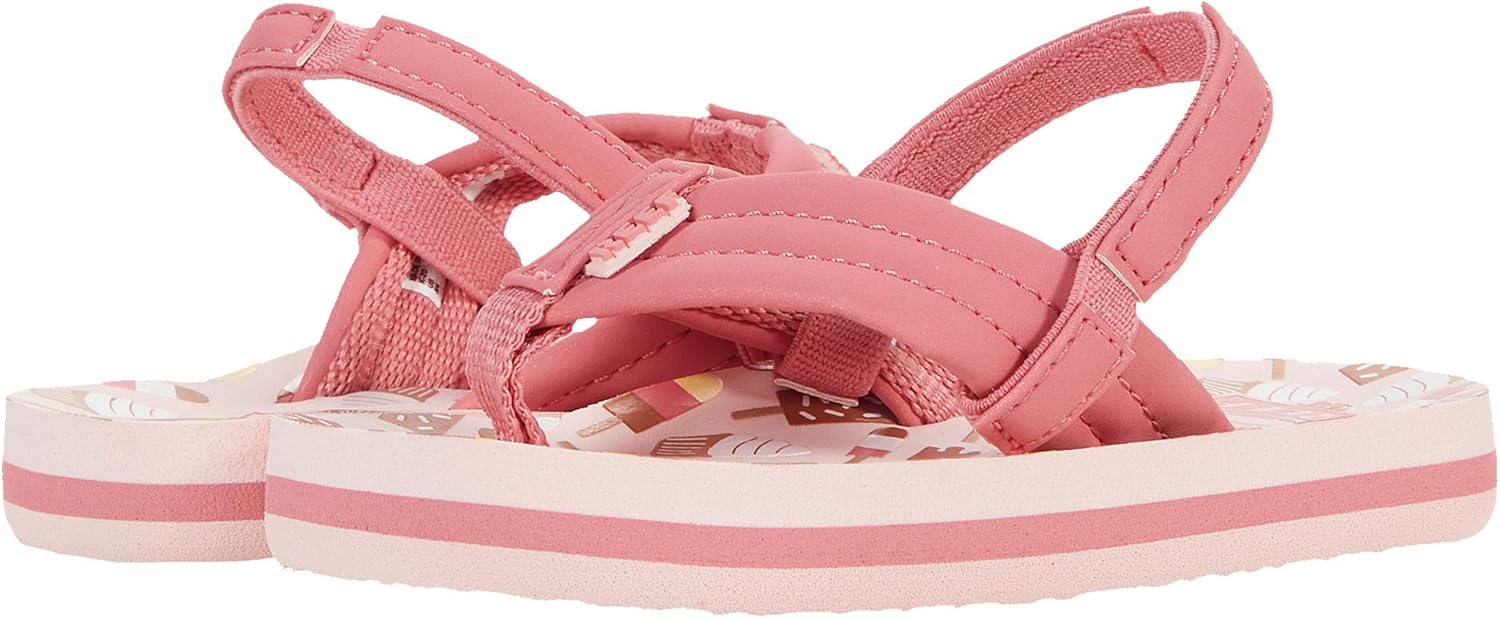 REEF Girls ToddlerLittle Kid Ahi Beach Flip Flop, Soft Cushion Footbed, Water Friendly Ice Cream Truck