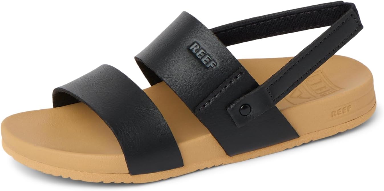 REEF Girls ToddlerLittle Kids Cushion Vista Sandal BlackTan