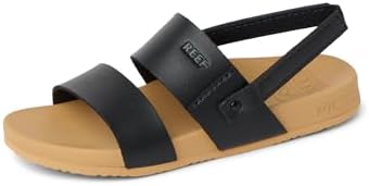 REEF Girls ToddlerLittle Kids Cushion Vista Sandal BlackTan