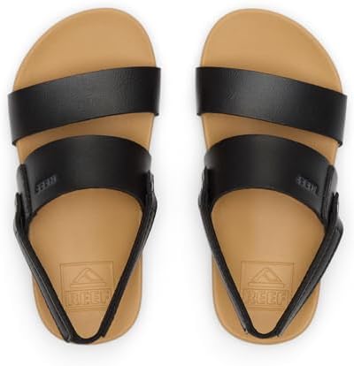 REEF Girls ToddlerLittle Kids Cushion Vista Sandal BlackTan