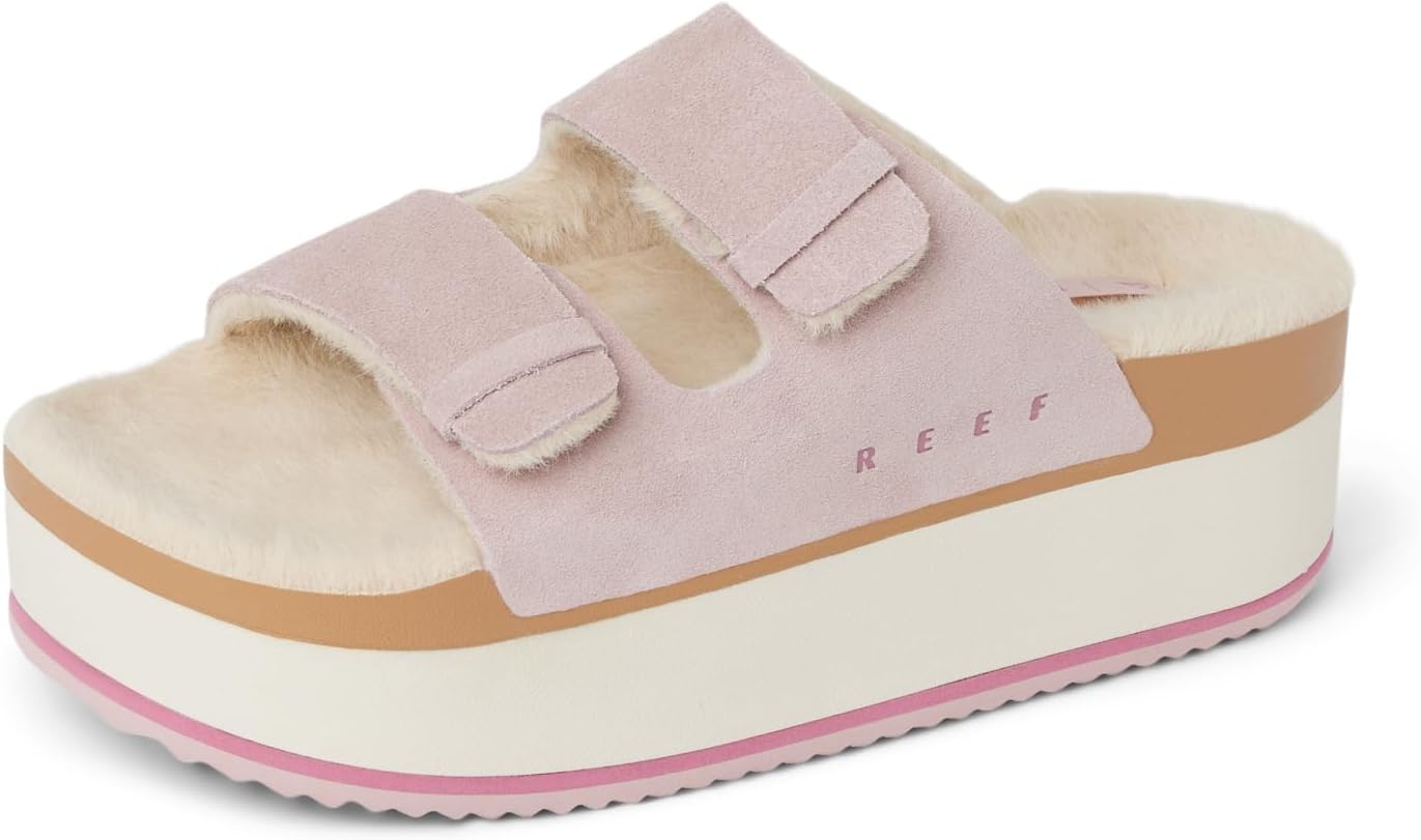 REEF Women's Ojai Ciara Platform Slides Pale Mauve