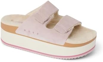 REEF Women's Ojai Ciara Platform Slides Pale Mauve